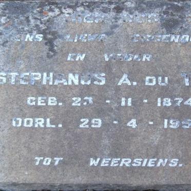 TOIT Stephanus A.,du 1874-1950
