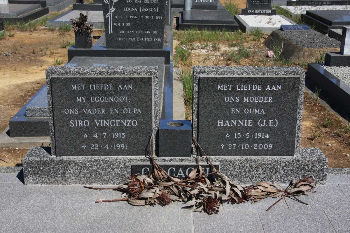 ? C?CACU Siro Vincenzo 1915-1991 &amp; J.E. 1914-2009