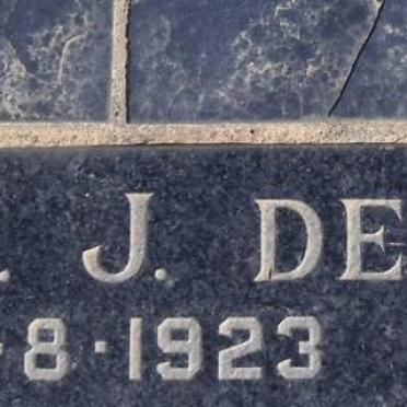 VILLIERS B.M.J., de 1923-1996
