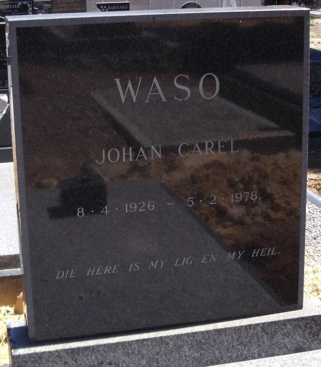 WASO Johan Carel 1926-1978