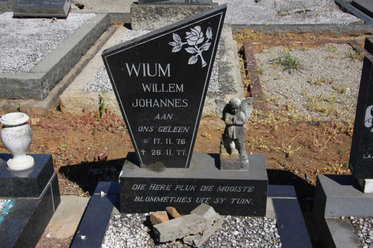 WIUM Willem Johannes 1976-1977