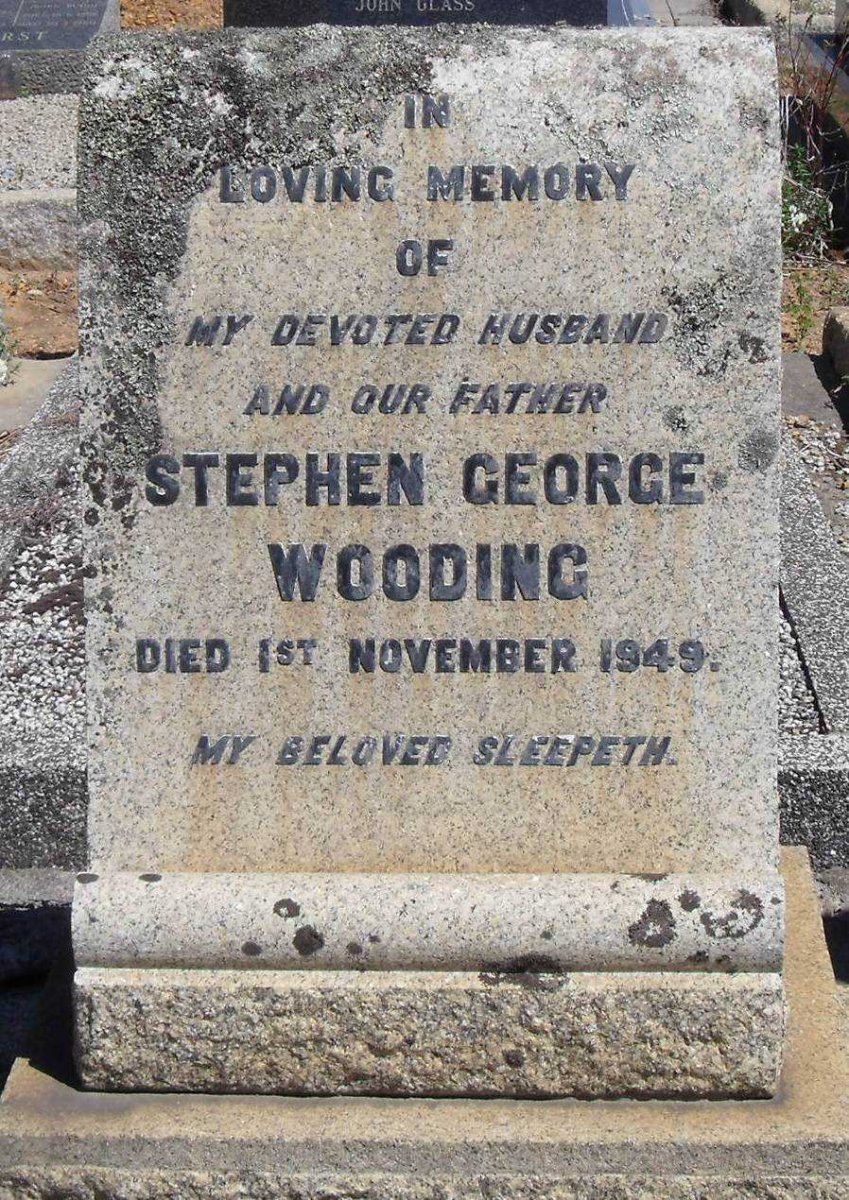 WOODING Stephen George -1949 _A