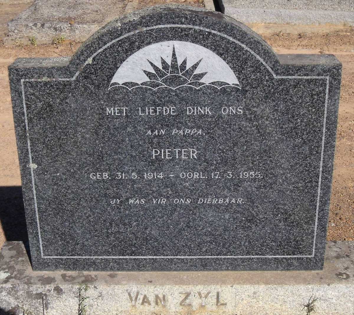 ZYL Pieter, van 1914-1955