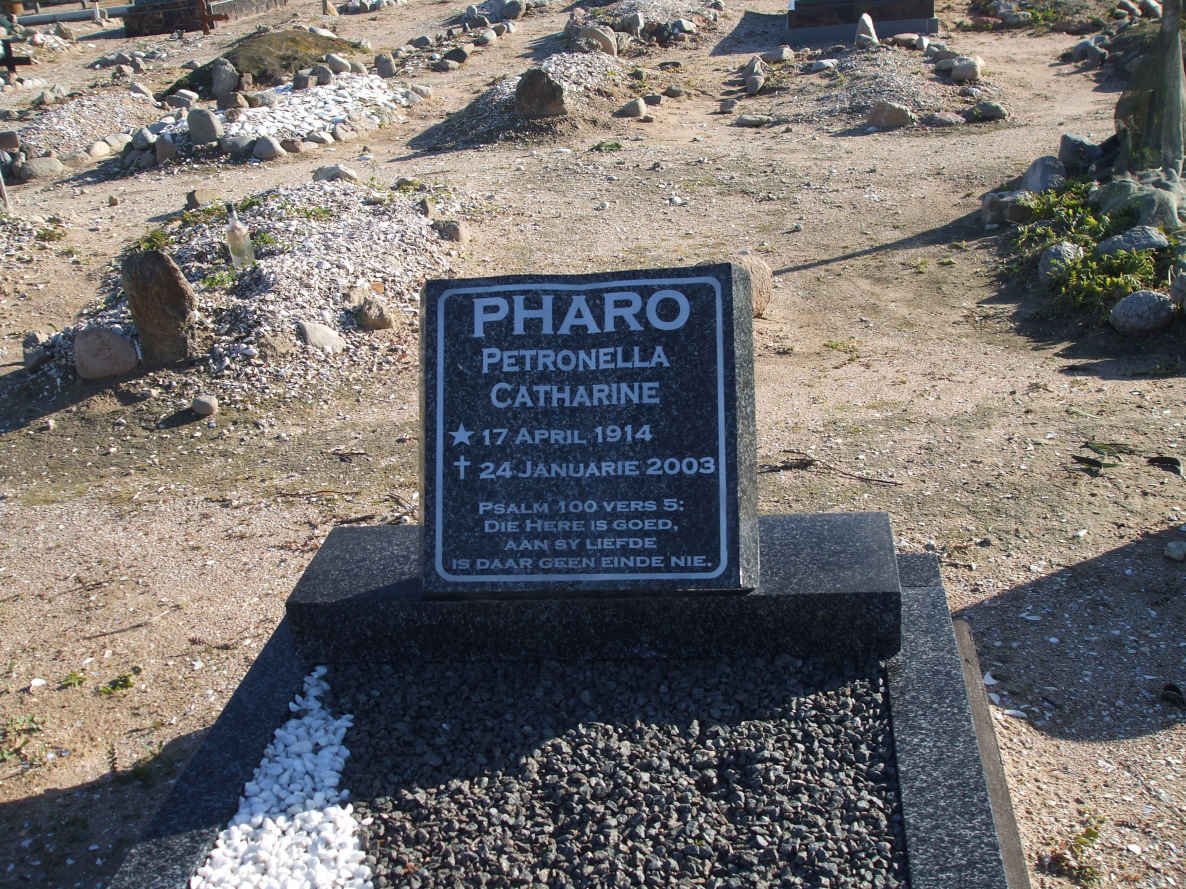 PHARO Petronella Catharine 1914-2003