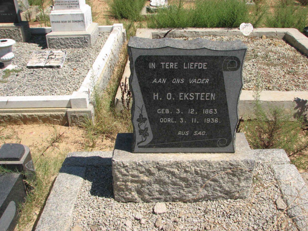 EKSTEEN H.O. 1863-1936