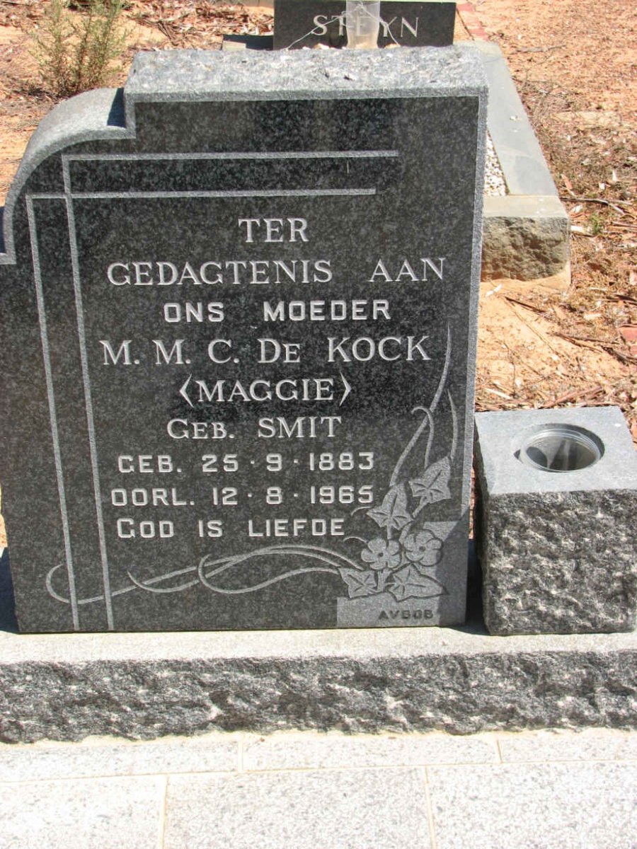 KOCK M.M.C., de nee SMIT 1883-1965