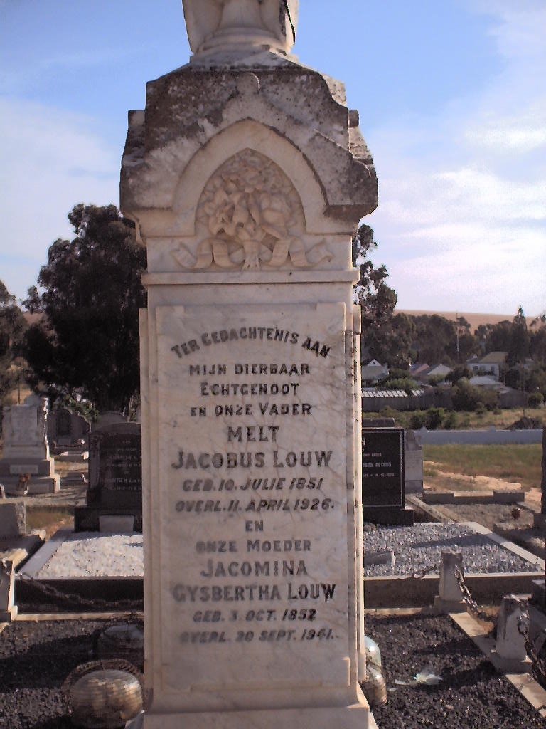 LOUW Melt Jacobus 1851-1926 &amp; Jacomina Gysbertha 1852-1941
