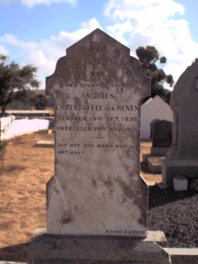 RENEN Christoffel, van 1830-1905