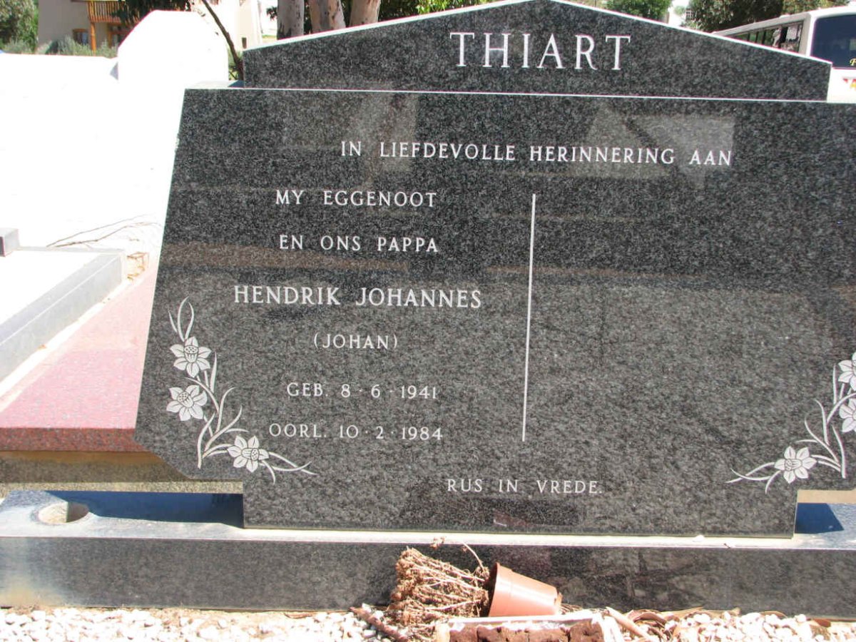 THIART Hendrik Johannes 1941-1984