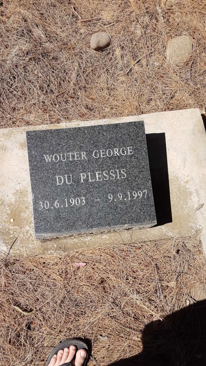 PLESSIS Wouter George, du 1903-1997