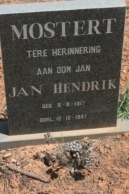 MOSTERT Jan Hendrik 1917-1997