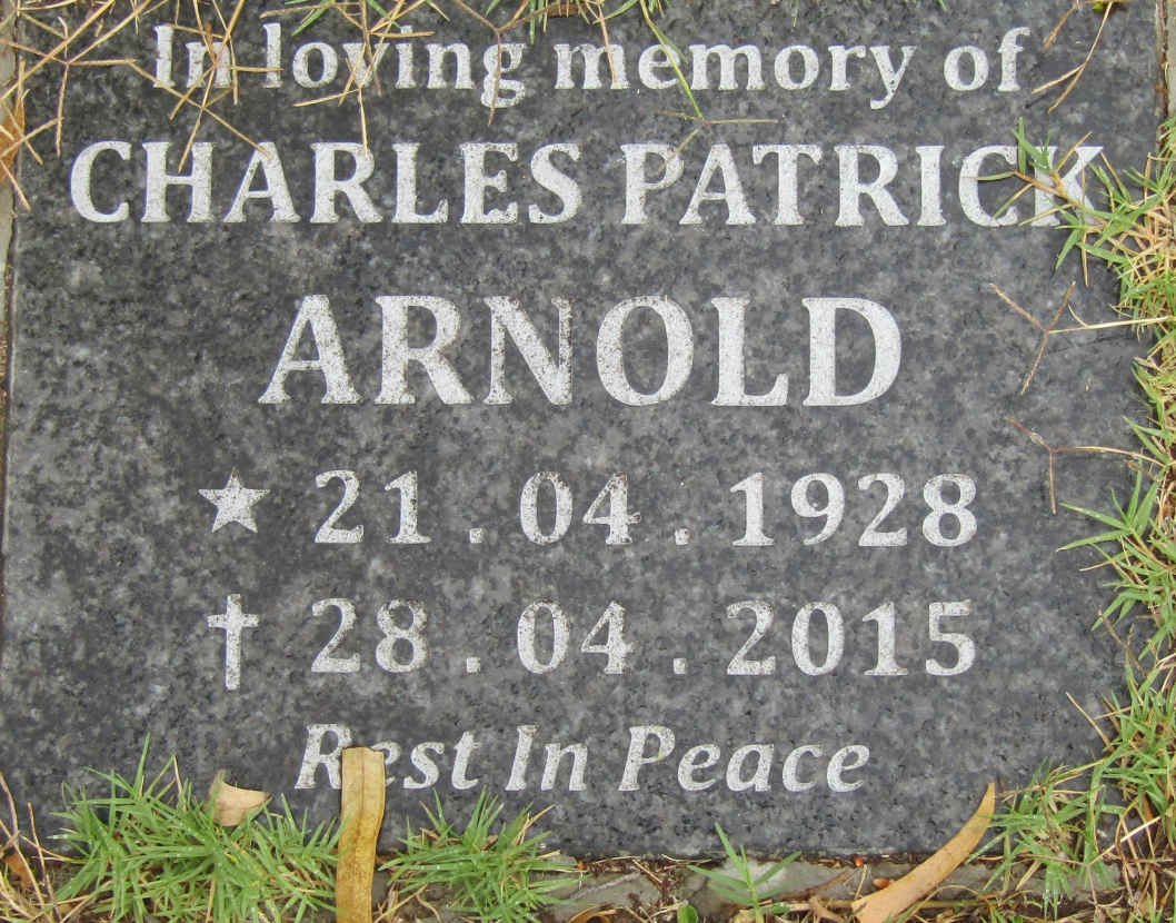 ARNOLD Charles Patrick 1928-2015