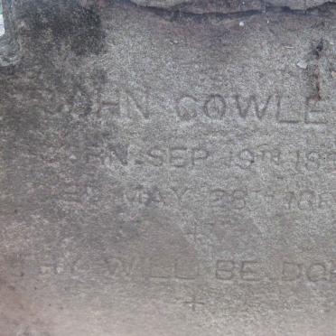 COWLEY John 185?-188?