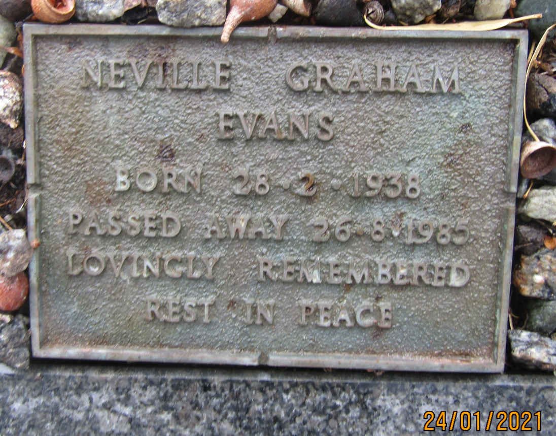 EVANS Neville Graham 1938-1985