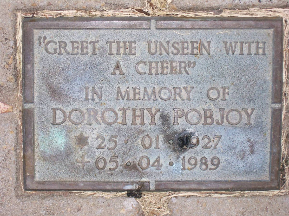 POBJOY Dorothy 1927-1989