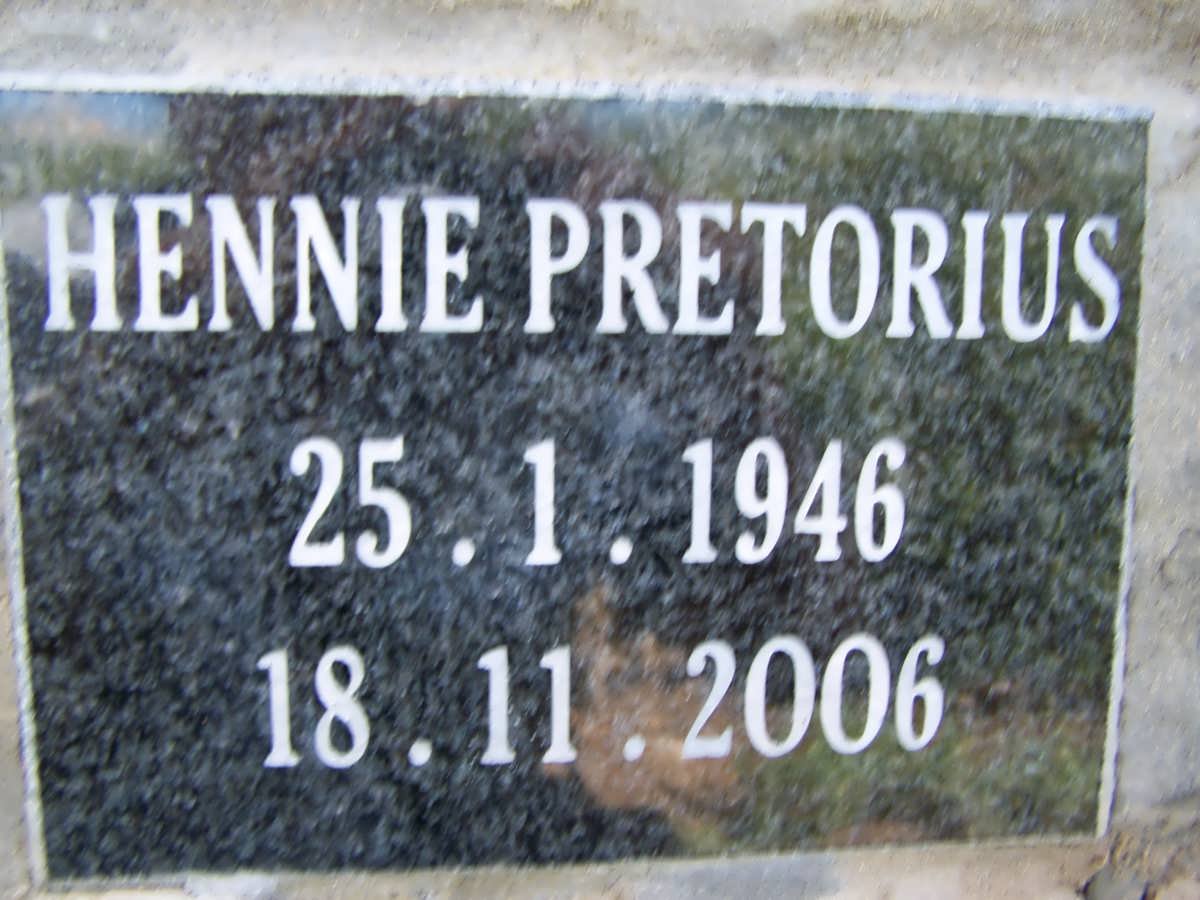 PRETORIUS Hennie 1946-2006