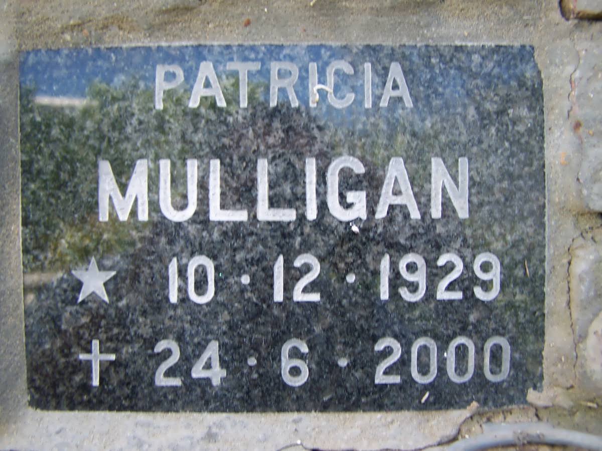 MULLIGAN Patricia 1929-2000