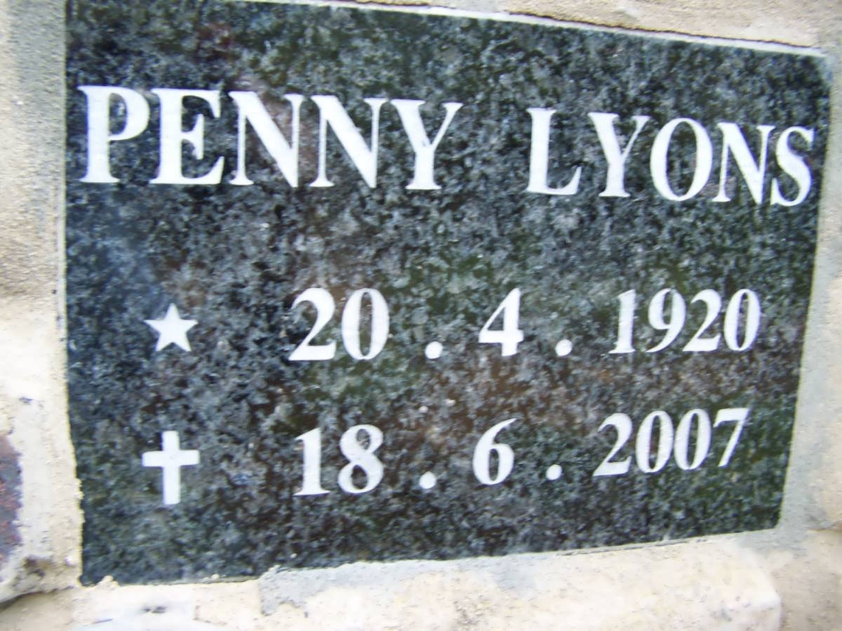 LYONS Penny 1920-2007