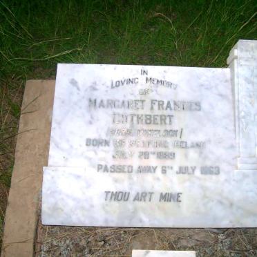 CUTHBERT Margaret Frances nee WHEELOCK 1889-1963