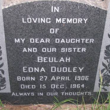 DUDLEY Beulah Edna 1906-1964