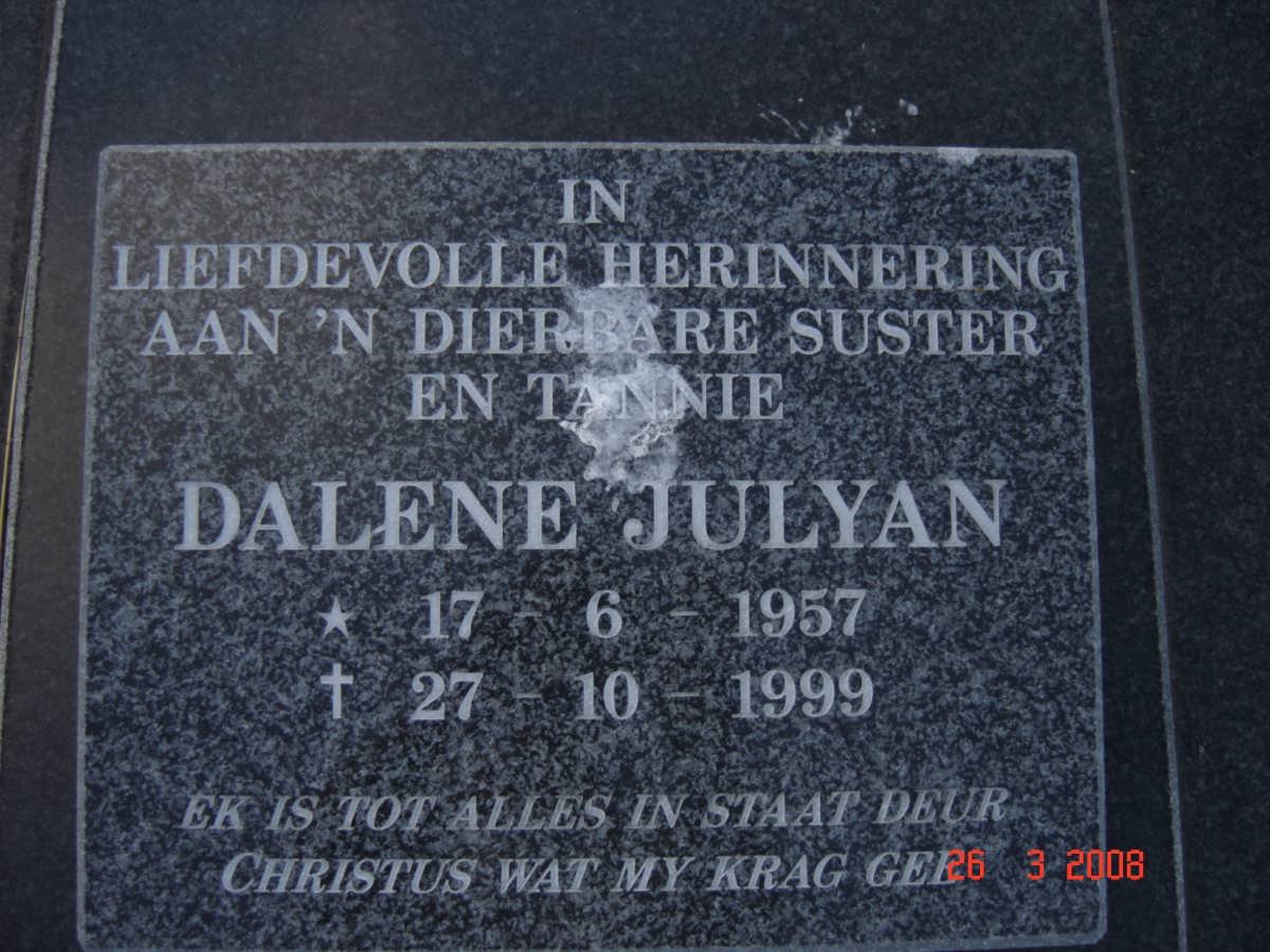 JULYAN Dalene 1957-1999