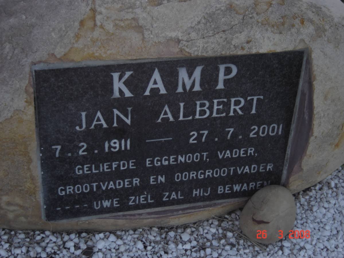 KAMP JAn Albert 1911-2001
