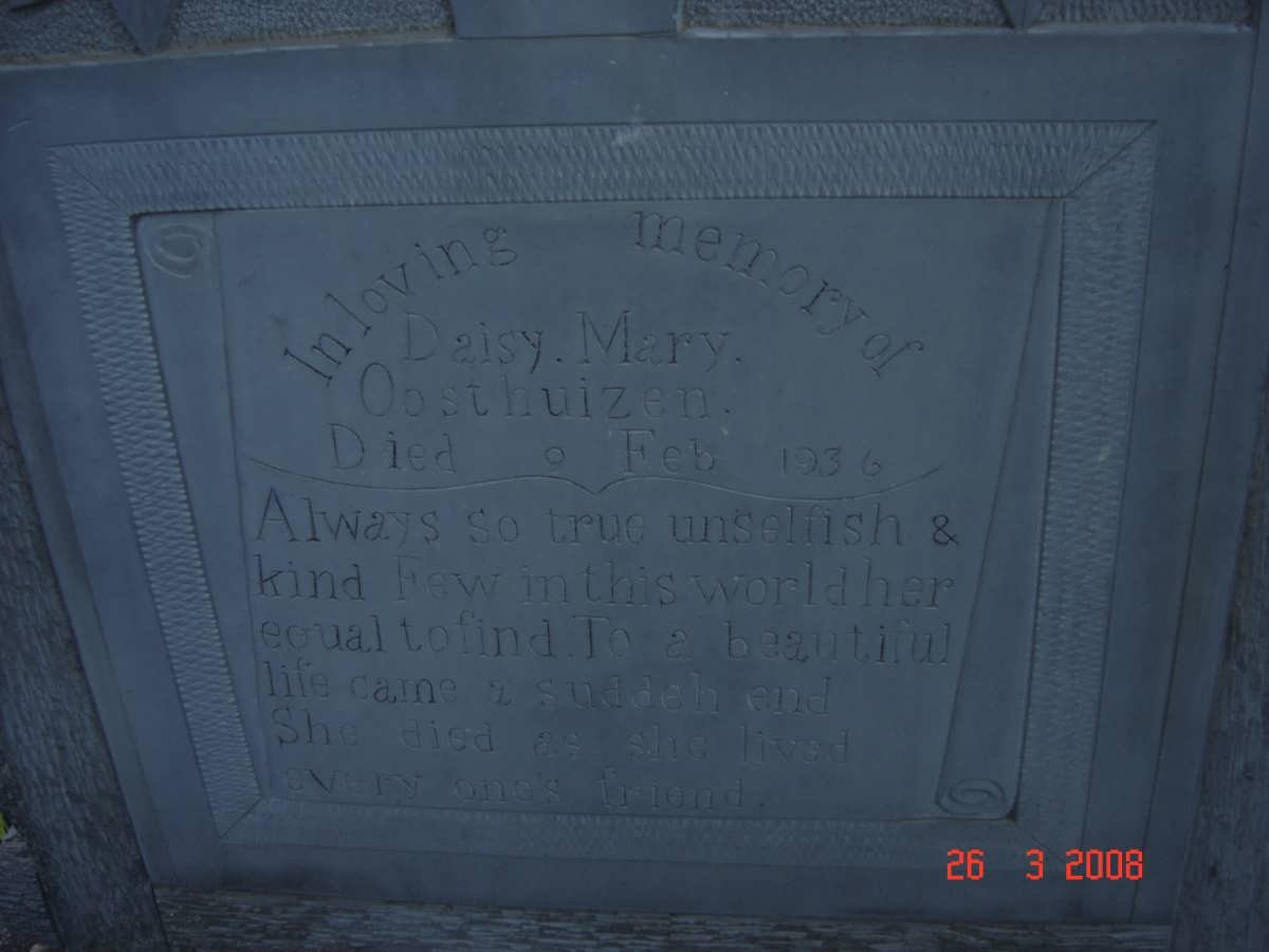 OOSTHUIZEN Daisy Mary -1936