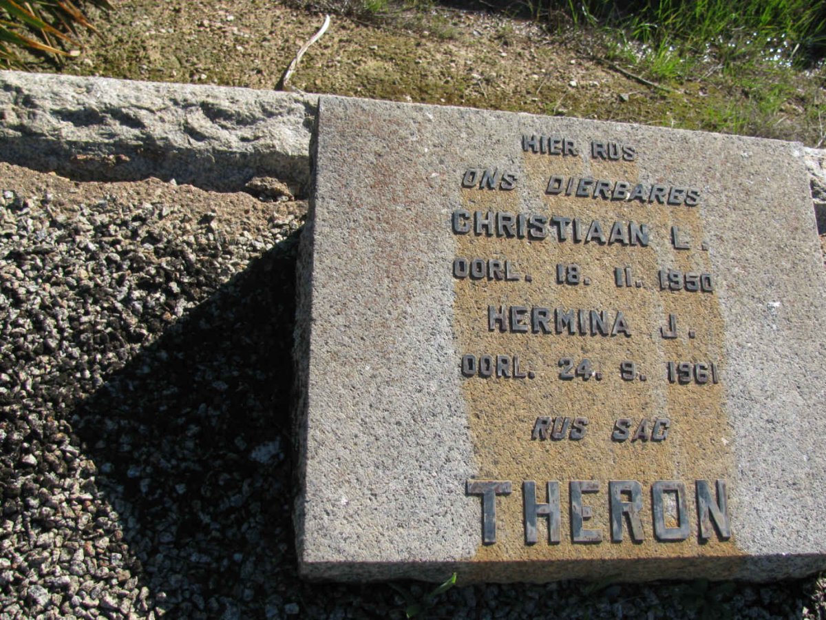 THERON Christiaan L. -1950 &amp; Hermina J. -1961