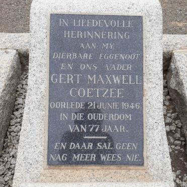 COETZEE Gert Maxwell -1946