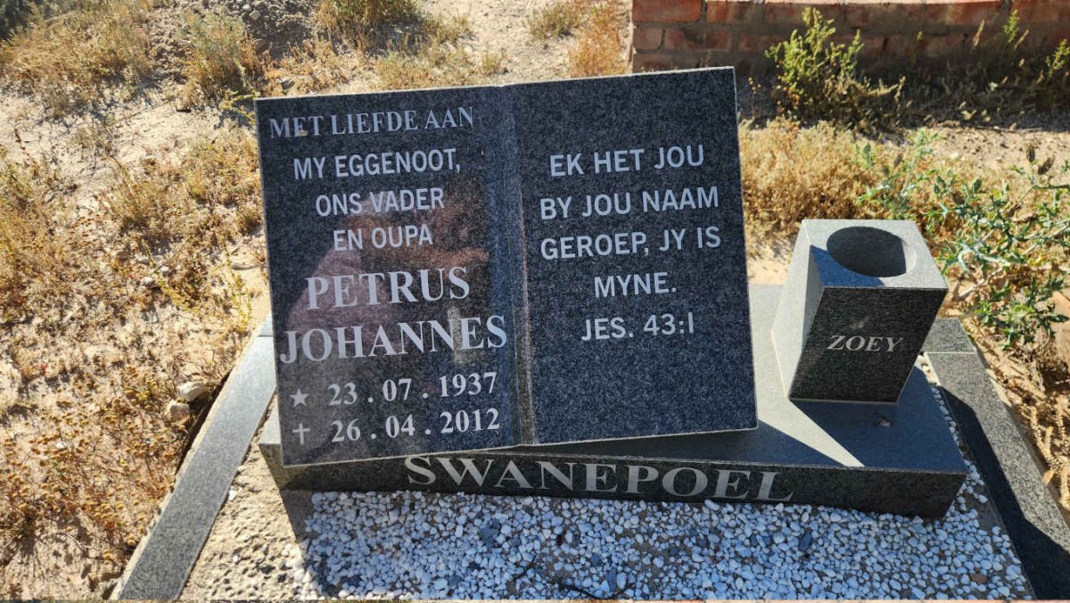 SWANEPOEL Petrus Johannes 1937-2012