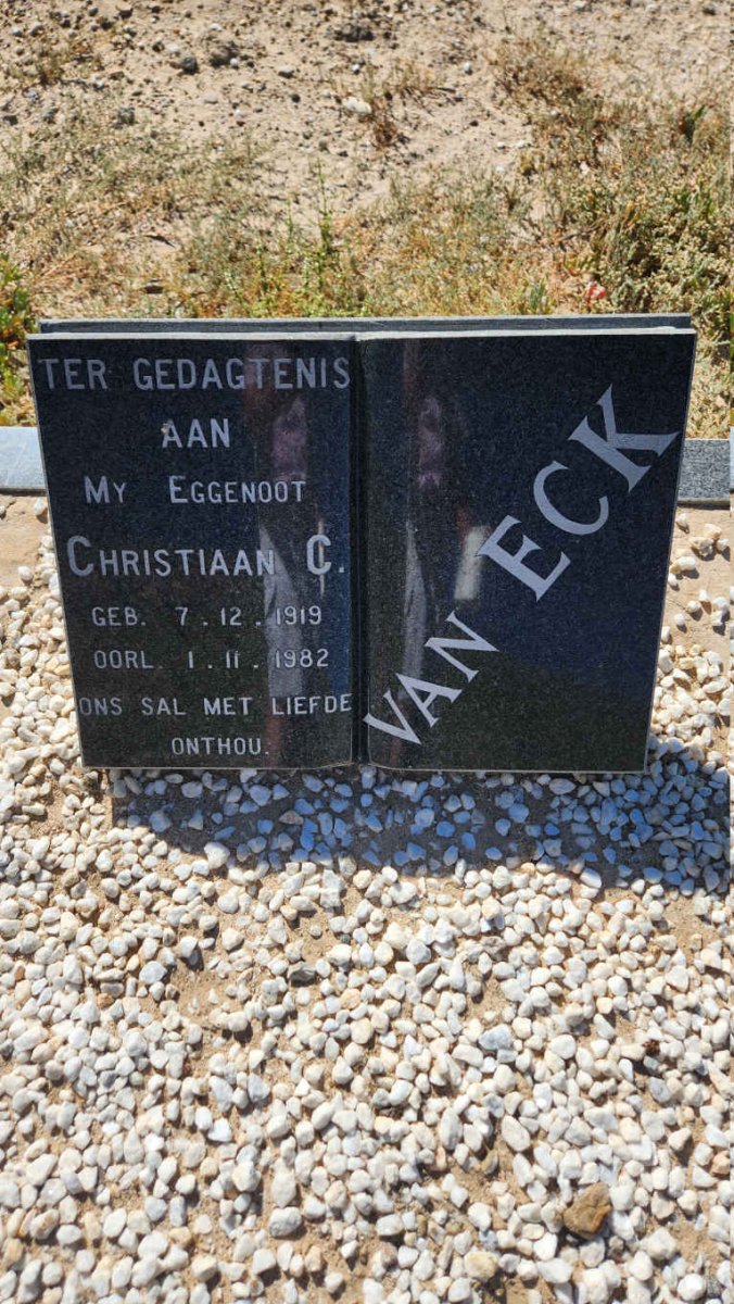 ECK Christiaan C., van 1919-1982