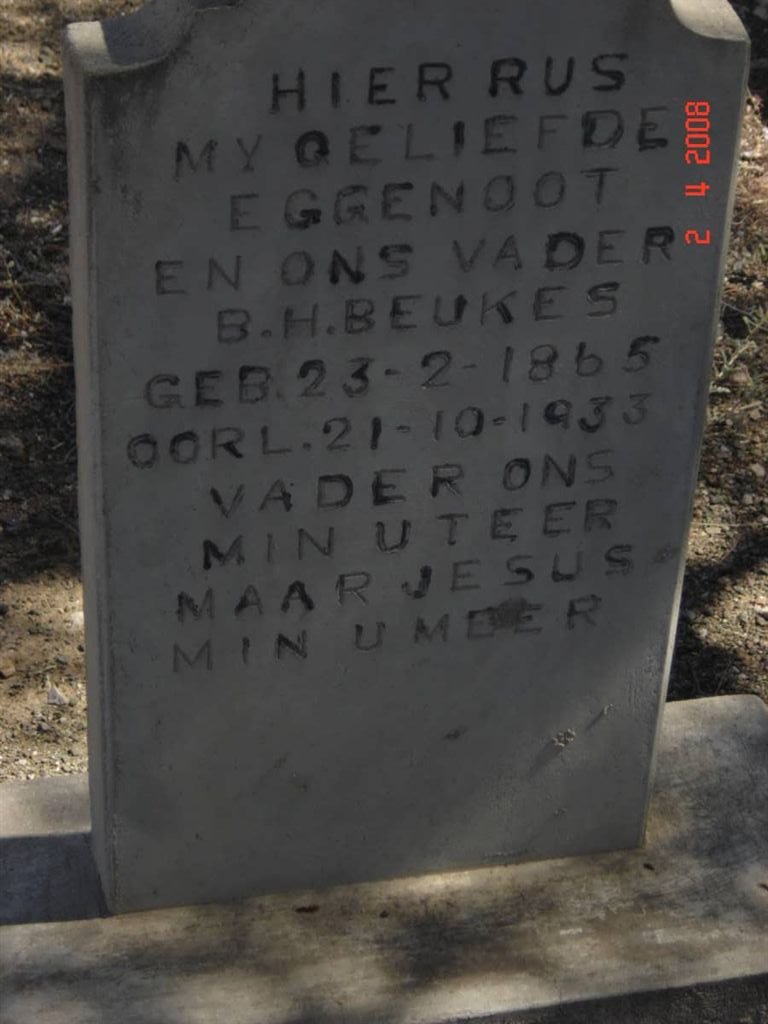 BEUKES B.H. 1865-1933