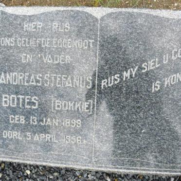 BOTES Andreas Stefanus 1899-1958