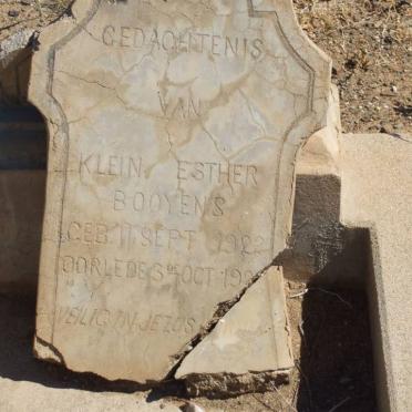 BOOYENS Esther 1922-1923