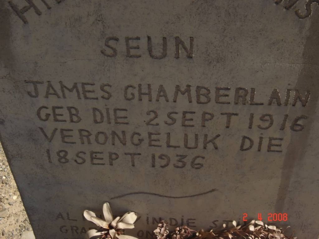 CHAMBERLAIN James 1916-1936