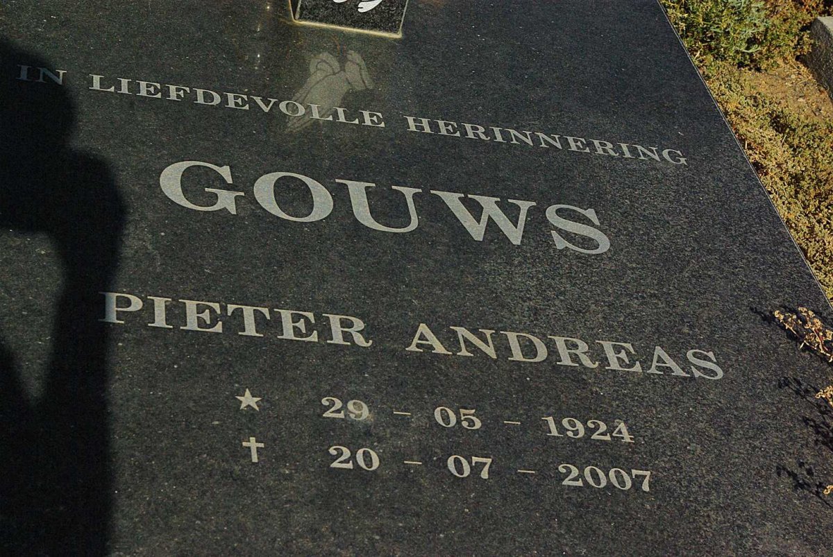 GOUWS Pieter Andreas 1924-2007
