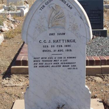 HATTINGH C.G.J. 1895-1919