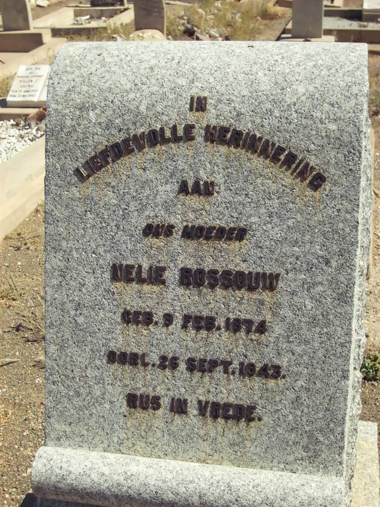 ROSSOUW Nelie 1874-1943