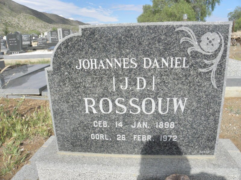 ROSSOUW Johannes Daniel 1898-1972