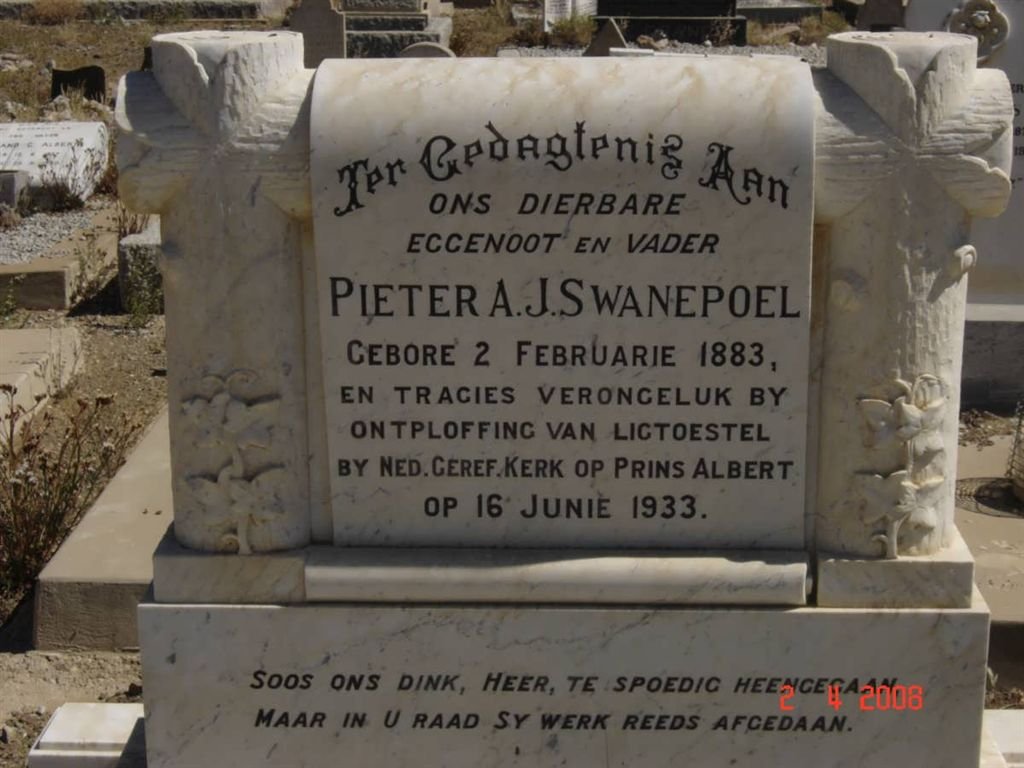 SWANEPOEL Pieter A.J. 1883-1933