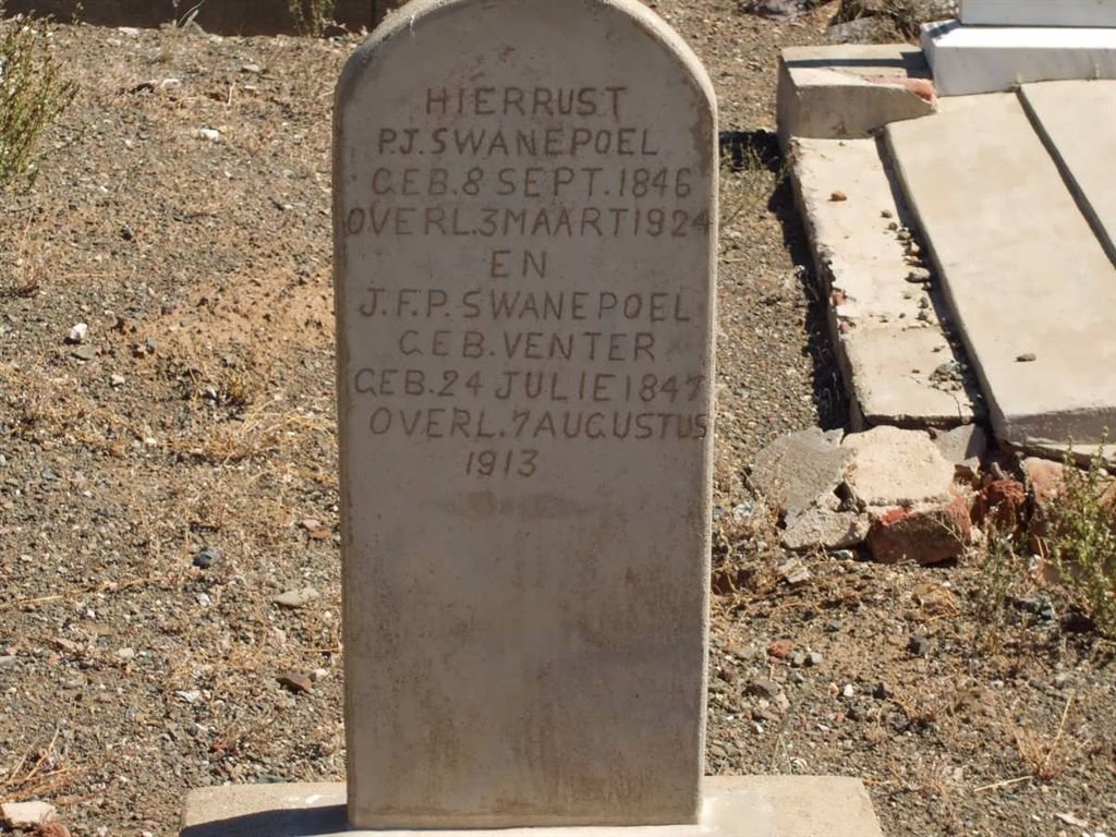 SWANEPOEL P.J. 1846-1924 &amp; J.F.P. VENTER 1847-1913
