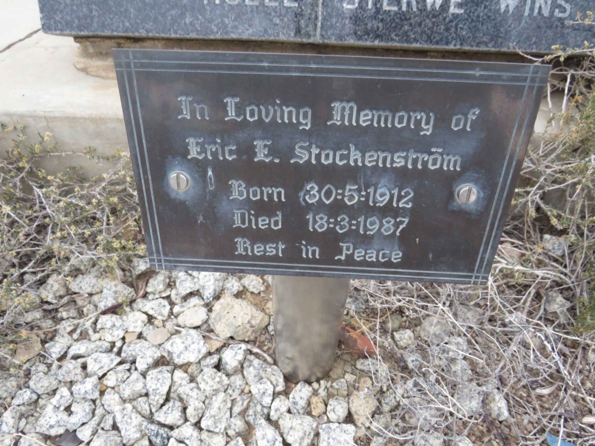 STOCKENSTROM Eric E. 1912-1987