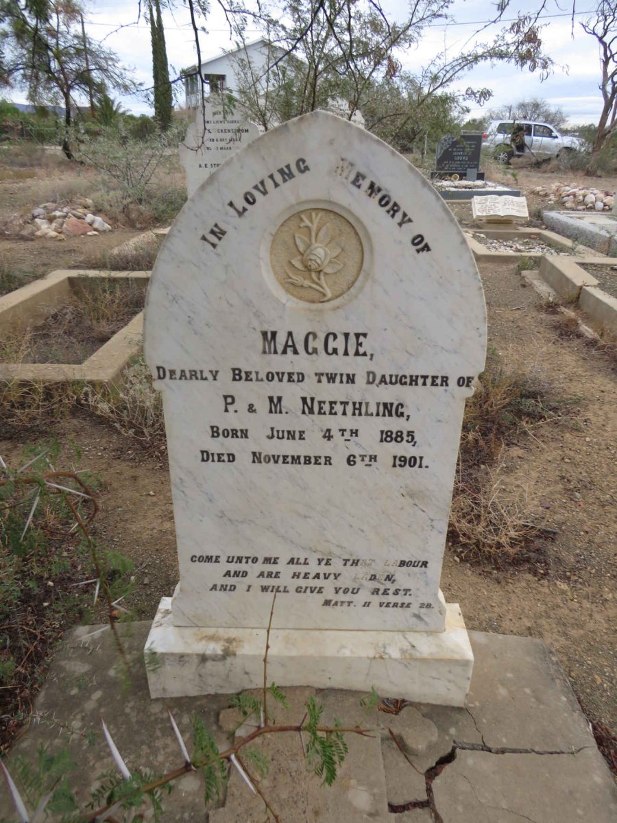 NEETHLING Maggie 1885-1901