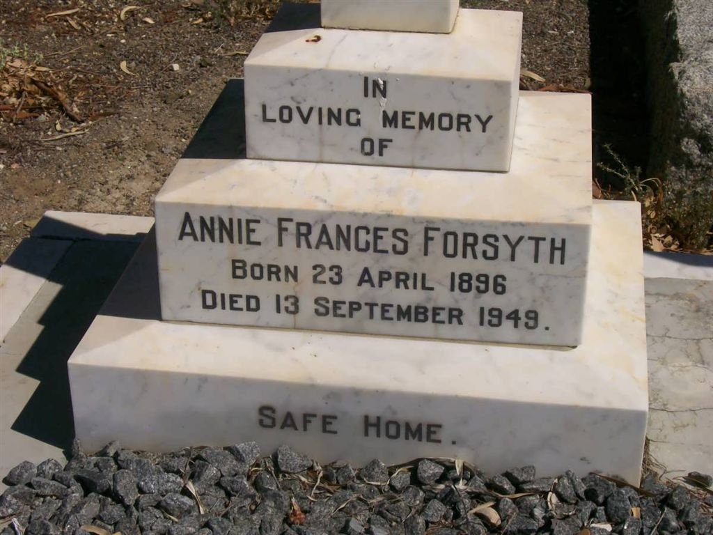 FORSYTH Annie Frances 1896-1949