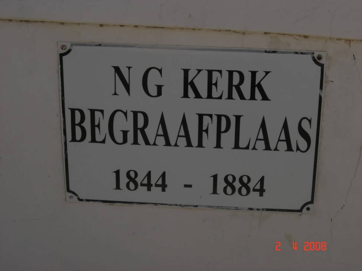 1. Prins Albert N.G. Kerk Cemetery 1844-1884