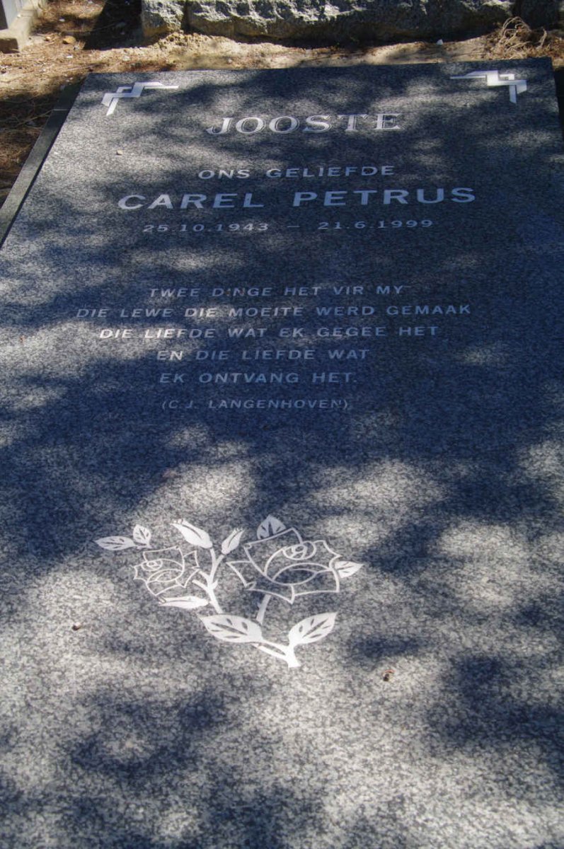 JOOSTE Carel Petrus 1943-1999