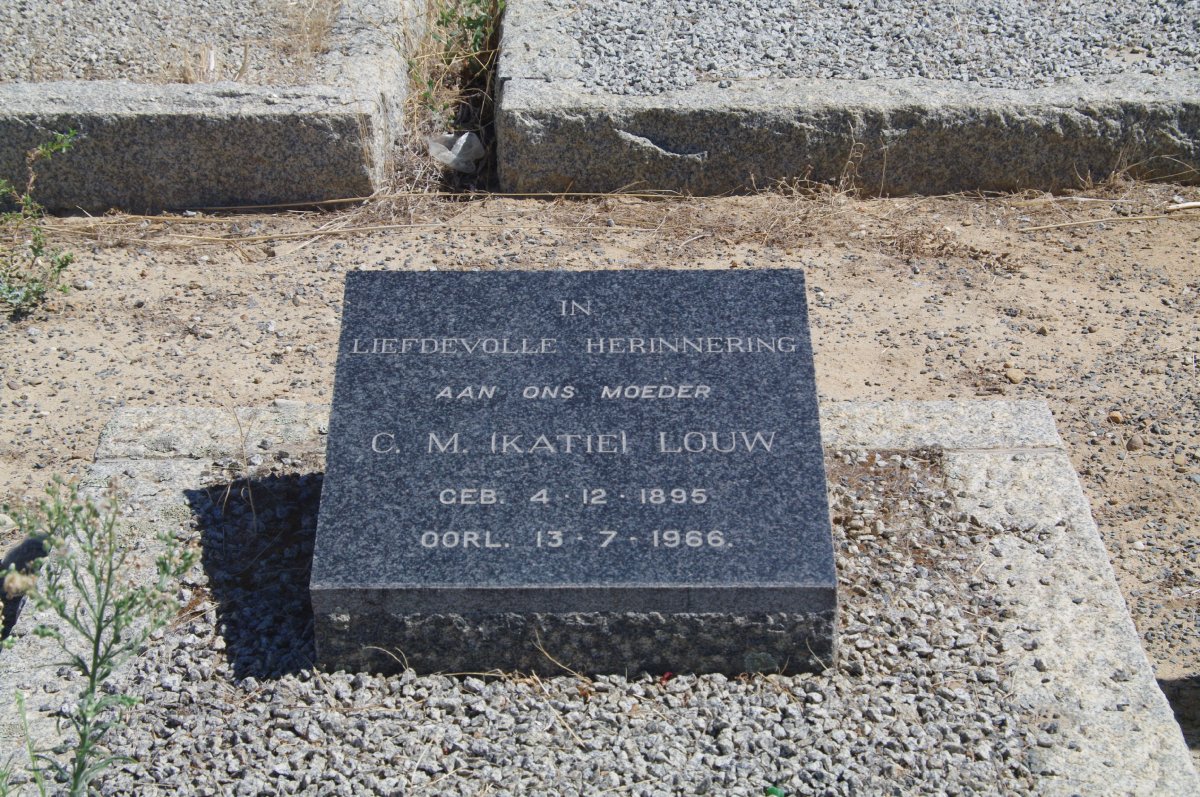 LOUW C.M. 1895-1966 :: LOUW Melt Van Schoor 1934-2004