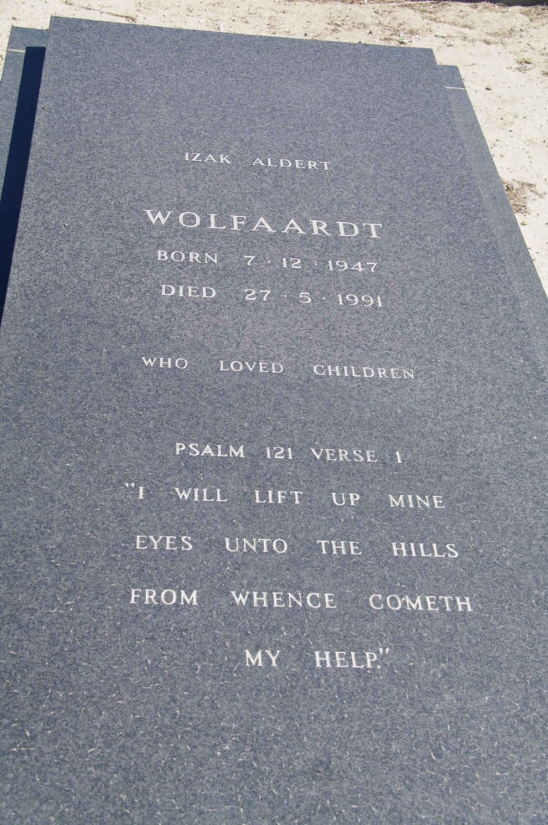 WOLFAARDT Izak Aldert 1947-1991