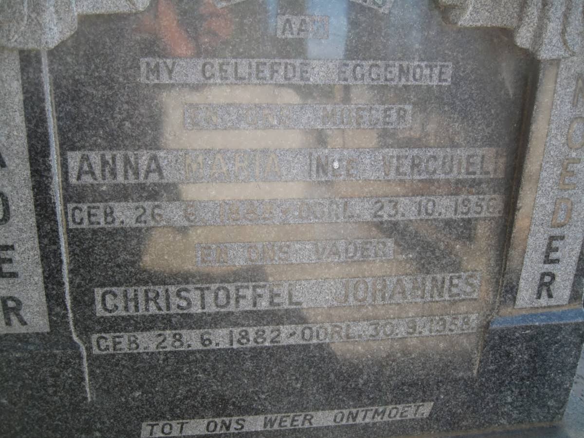 BESTER Christoffel Johannes 1882-1958 &amp; Anna Maria VERCUIEL 1888-1956
