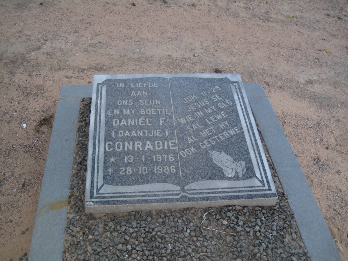 CONRADIE Daniel F. 1976-1986